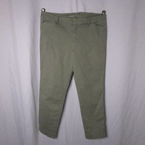 Old Navy Pixie Dress Pants Ankle Cropped Green Size 16 Regular